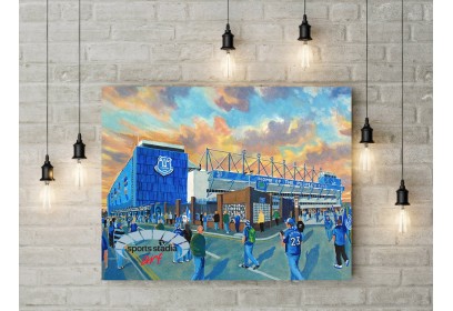 Everton FC Goodison Park 'Going to the Match' Stadium Wall Art Canvas